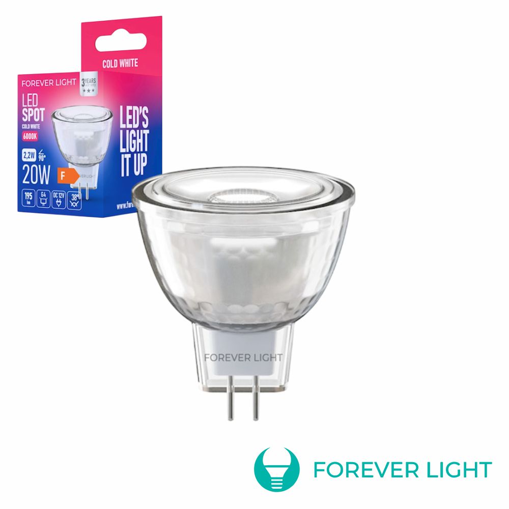 Lâmpada Led G4 Mr11 2.2W 12V 6000K 195Lm Forever - Tauu.pt