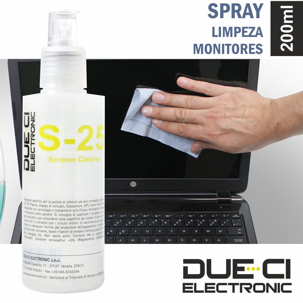 Spray De 200Ml Limpeza Monitores Due-Ci - Tauu.pt