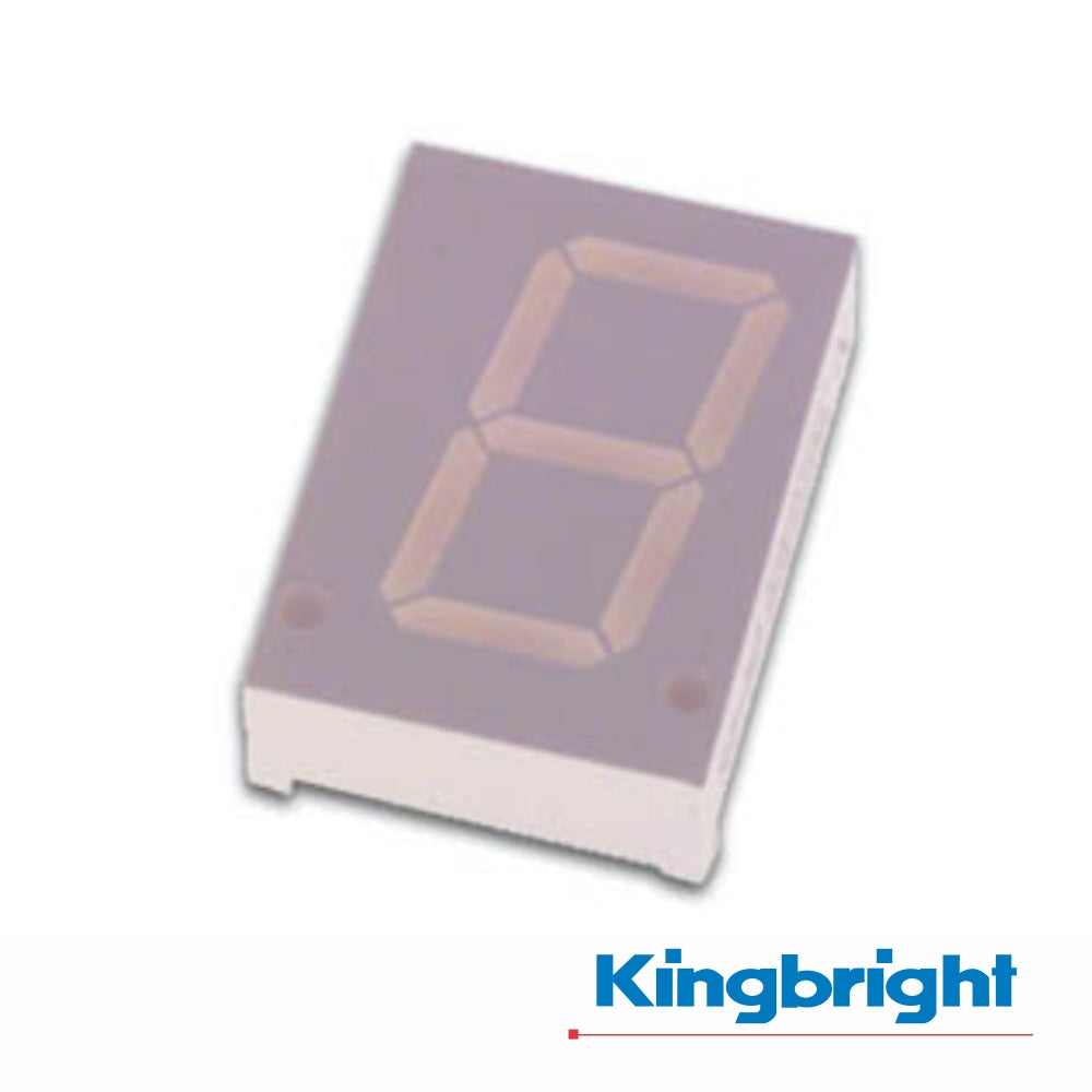 Display 1 Dígito 20Mm Anodo Comum Vermelho Kingbright - Tauu.pt