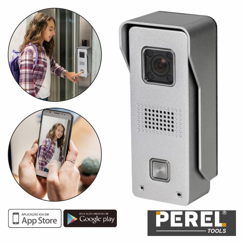 Vídeo Porteiro S/ Fios Wifi Perel - Tauu.pt