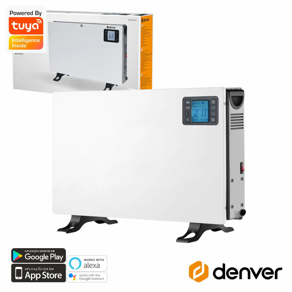 Aquecedor Convector 2000W Smart Wi-Fi Denver - Tauu.pt