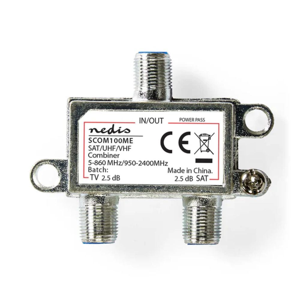 Repartidor Fichas F C/2 Vias Vhf/Uhf Satélite 2400Mhz - Tauu,pt