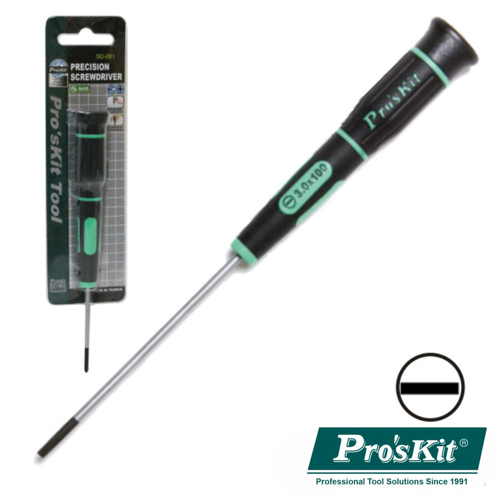 Chave De Fendas 3X100Mm De Precisão Proskit - Tauu,pt