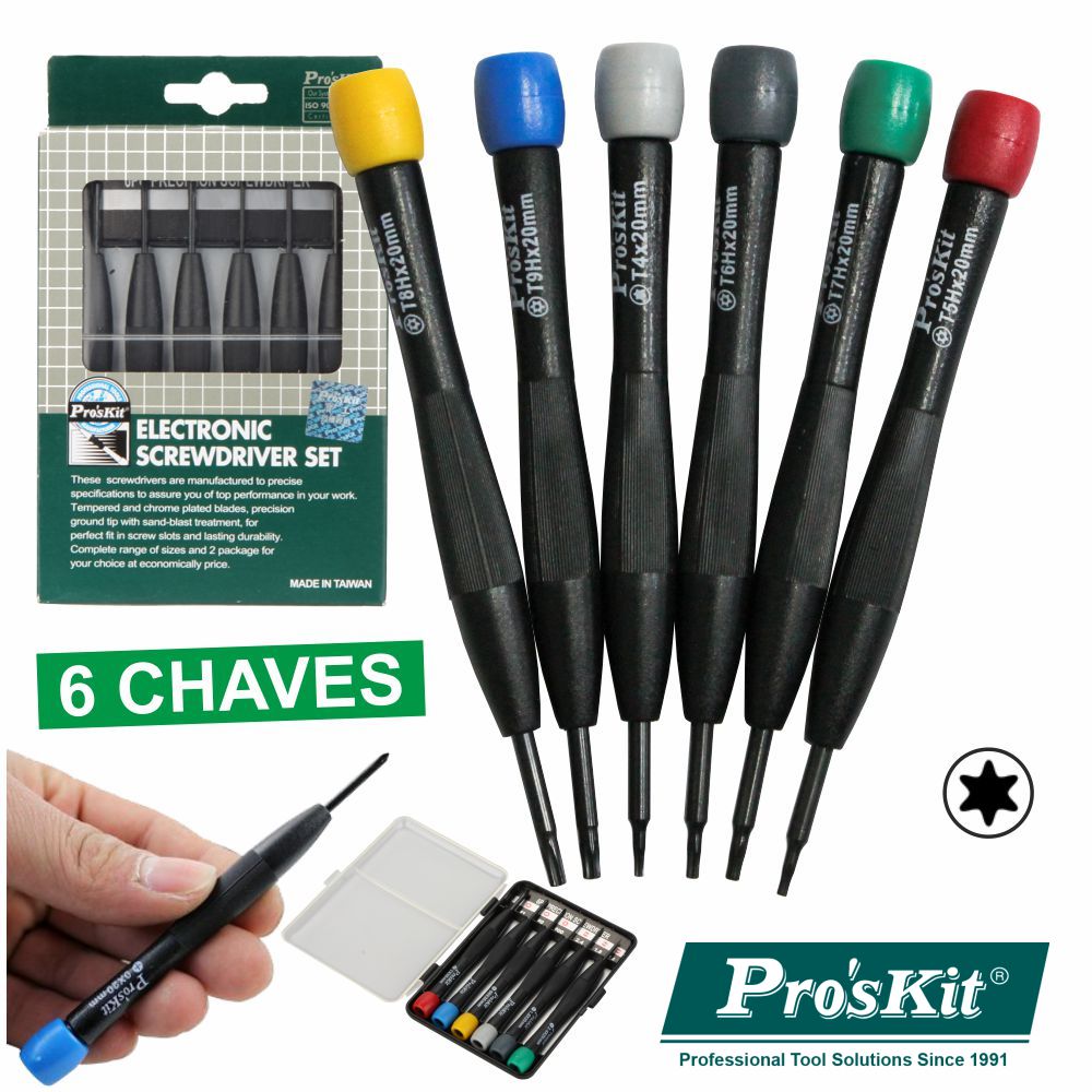 Conjunto De 6 Chaves De Precisão Proskit - Tauu.pt