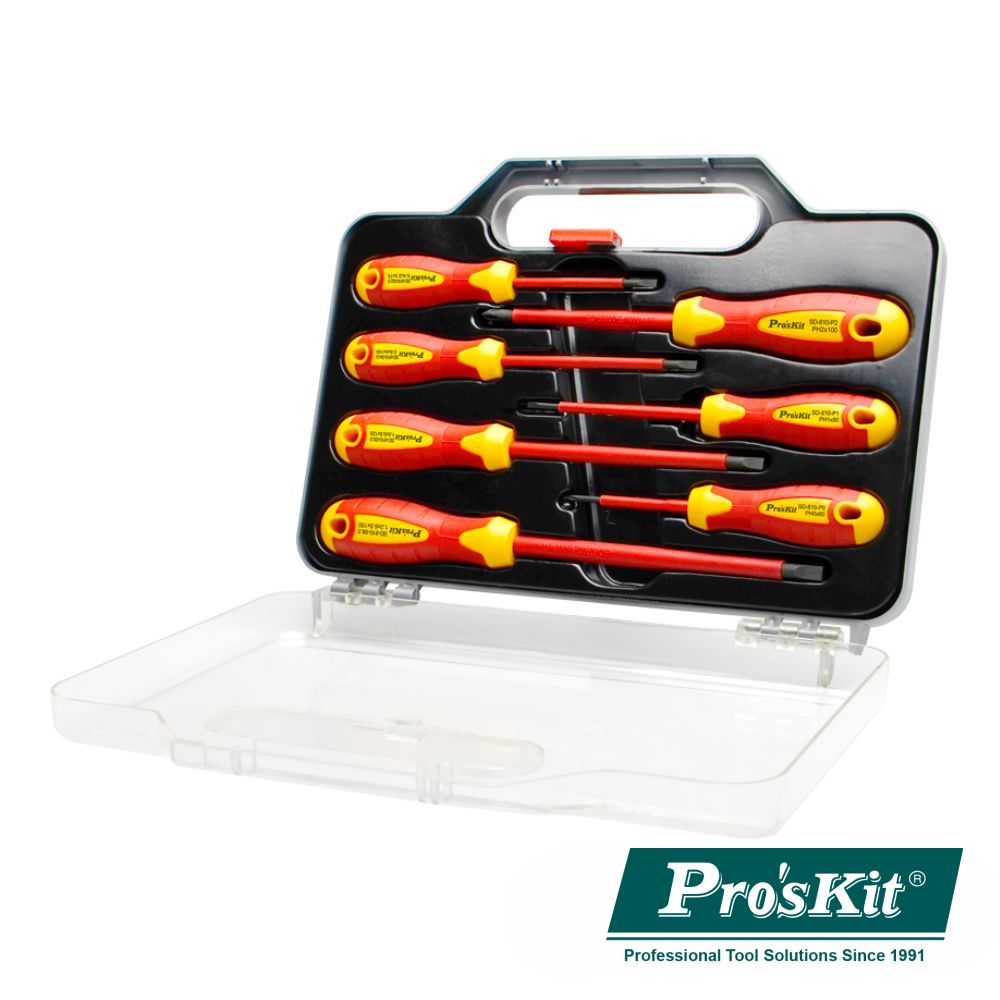Conjunto De 7 Chaves Fendas / Philips Vde Proskit - Tauu,pt