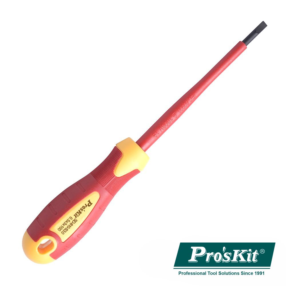 Chave Fendas 0,5X3,0X100Mm Vde 1000V Proskit - Tauu,pt