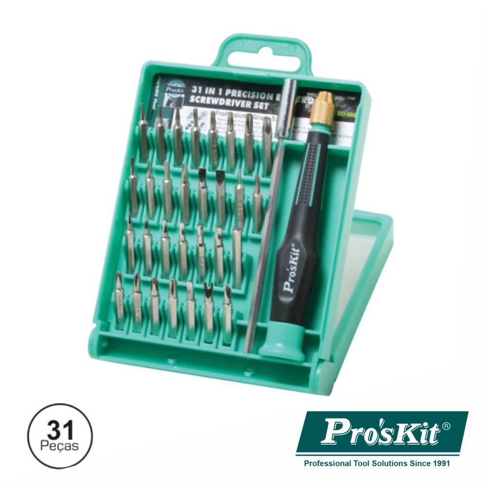 Conjunto De Chave C/ 30 Bits E Extensor Proskit - Tauu.pt