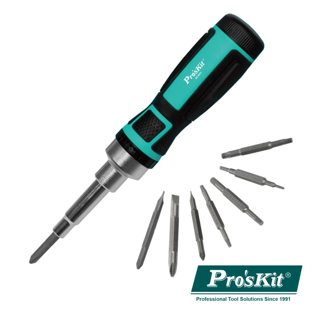 Conjunto De Chave Roquete C/ 7 Pontas Duplas Proskit - Tauu,pt