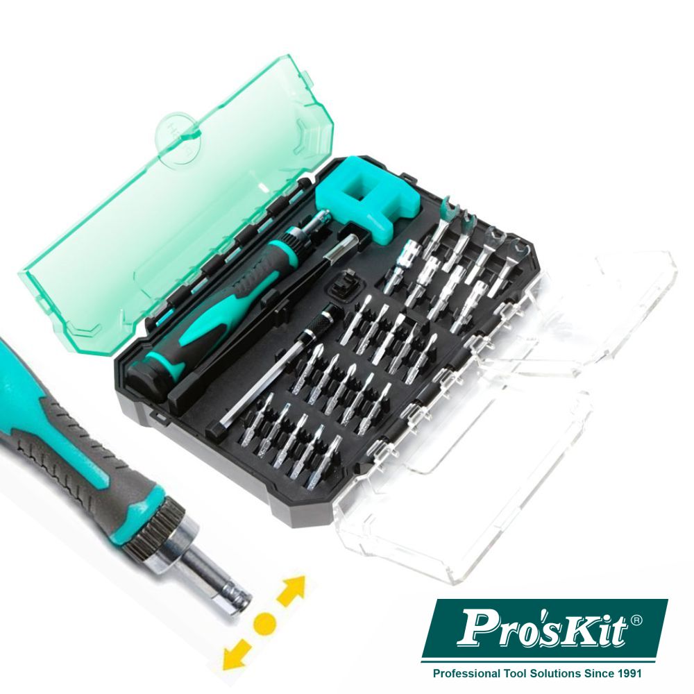 Conjunto Chave De Precisão C/ 23 Bits E Acessórios Proskit - Tauu.pt