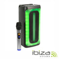 Coluna Amplificada 2X4" 200W Usb/Bt/Sd Rgb Tws Ibiza - Tauu.pt