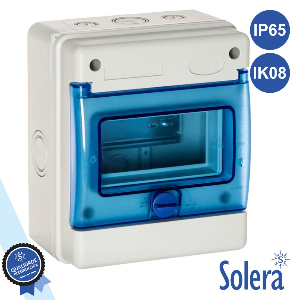Caixa Distribuição Elétrica 6 Elementos Ip65 Ik08 Solera - Tauu.pt