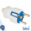 Ficha Schuko Macho 2P+E 16A 250V Branco Solera - Tauu.pt