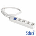 Tomada Elétrica C/ 4 Saídas Interruptor 1.5M Solera - Tauu.pt