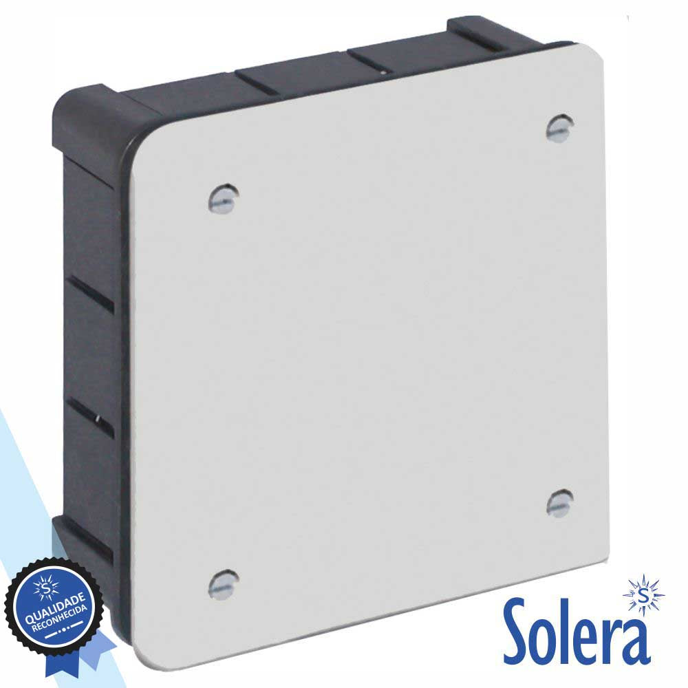 Caixa De Passagem Embutir C/ 12 Entradas 100X100X45Mm Solera - Tauu.pt
