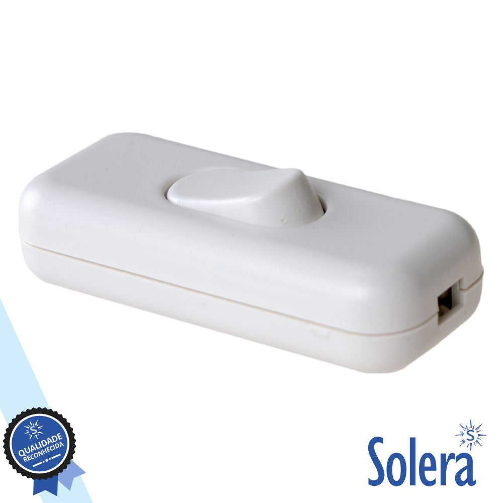 Interruptor De Passagem Bipolar 4A 250V Branco Solera - Tauu.pt