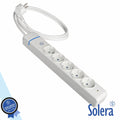 Tomada Elétrica C/ 5 Saídas Interruptor 1.5M Ion Solera - Tauu.pt