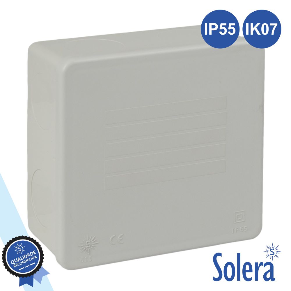 Caixa De Passagem Estanque Lisa 80X80X35Mm Ip55 Solera - Tauu,pt