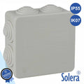 Caixa De Passagem Estanque C/ 7 Cones 80X80X35Mm Ip55 Solera - Tauu.pt
