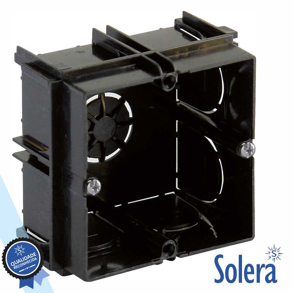 Caixa De Passagem Embutir C/ 9 Entradas 65X65X40Mm Solera - Tauu.pt