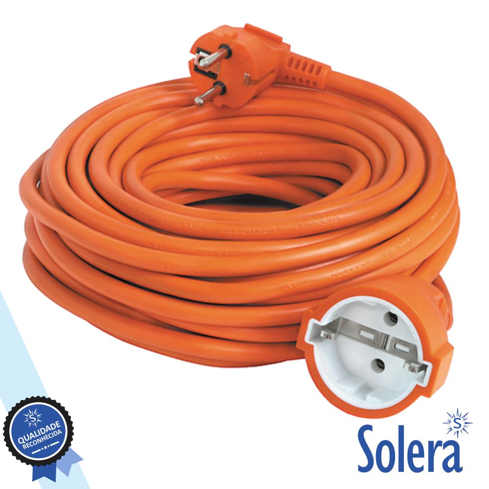 Cabo Extensão Tomada Elétrica C/ 1 Saída 10M 3X1.5Mm Laranja - Tauu.pt