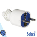 Ficha Schuko Macho 16A/250V Branco Solera - Tauu.pt
