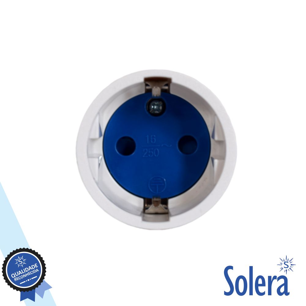 Ficha Schuko Fêmea 16A/250V Branco Solera - Tauu,pt