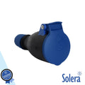 Ficha Schuko Fêmea 16A/250V Ip54 Preta Solera - Tauu.pt
