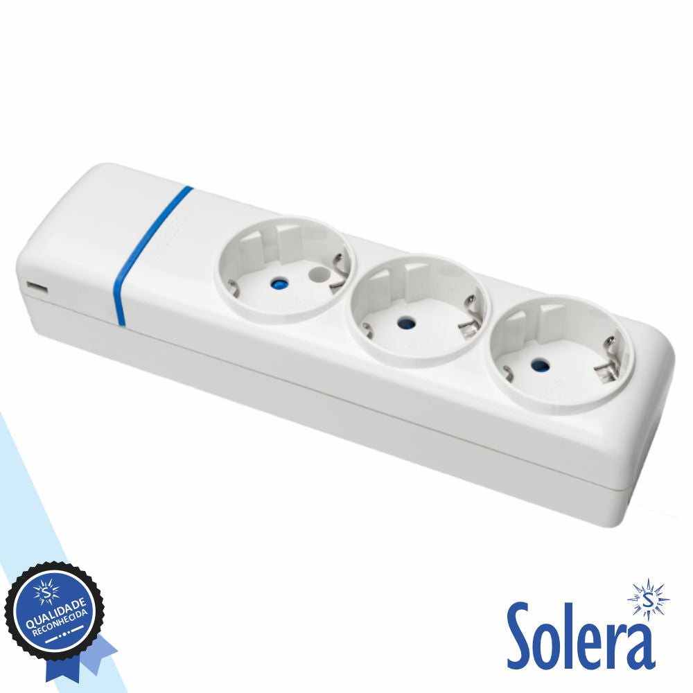 Extensão Elétrica 3X Schuko Ion Solera - Tauu,pt