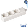 Tomada Elétrica C/ 3 Saídas Schuko Solera - Tauu,pt
