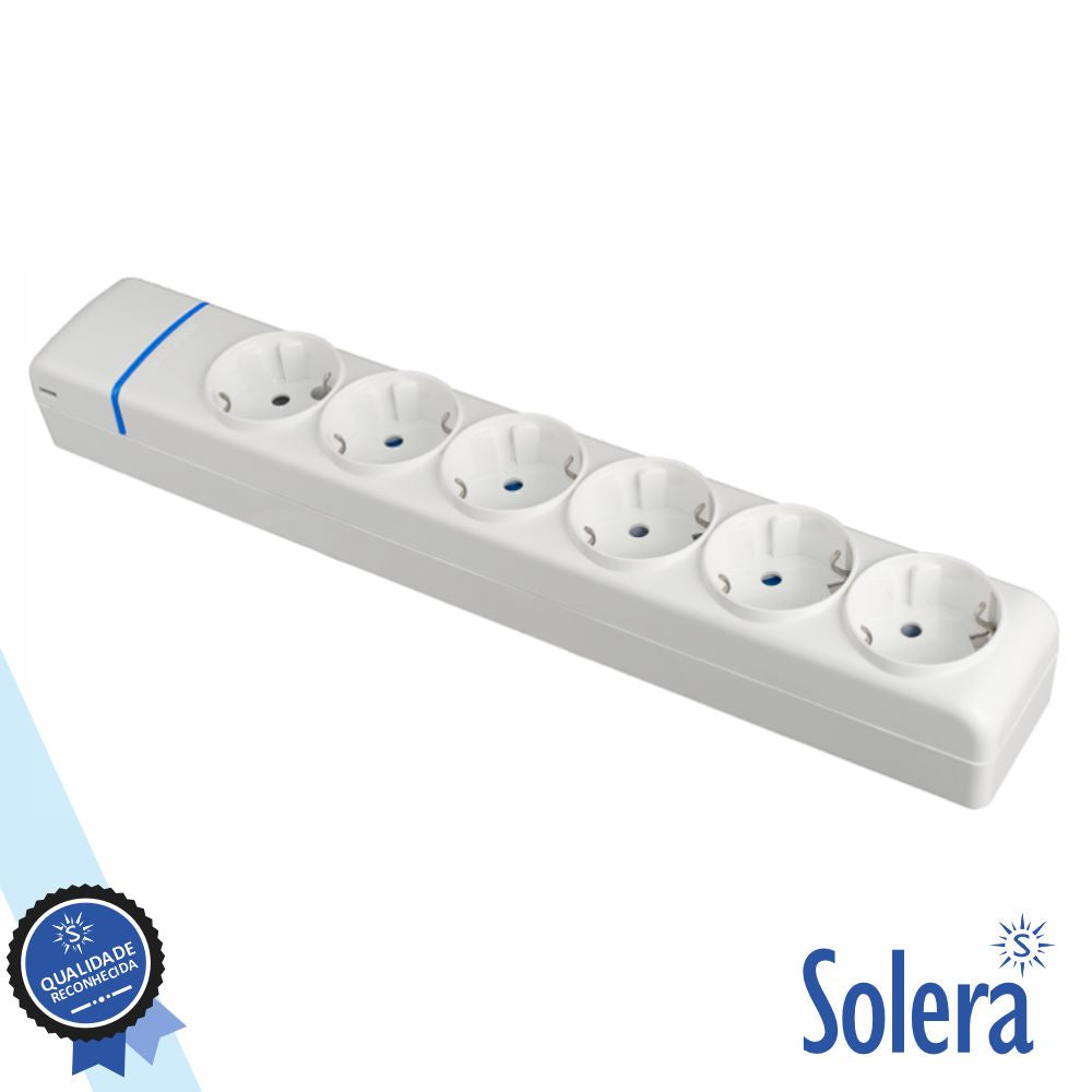 Extensão Elétrica 6X Schuko Solera - Tauu.pt
