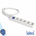 Tomada Elétrica C/ 5 Saídas Interruptor 3M Branco Solera - Tauu,pt