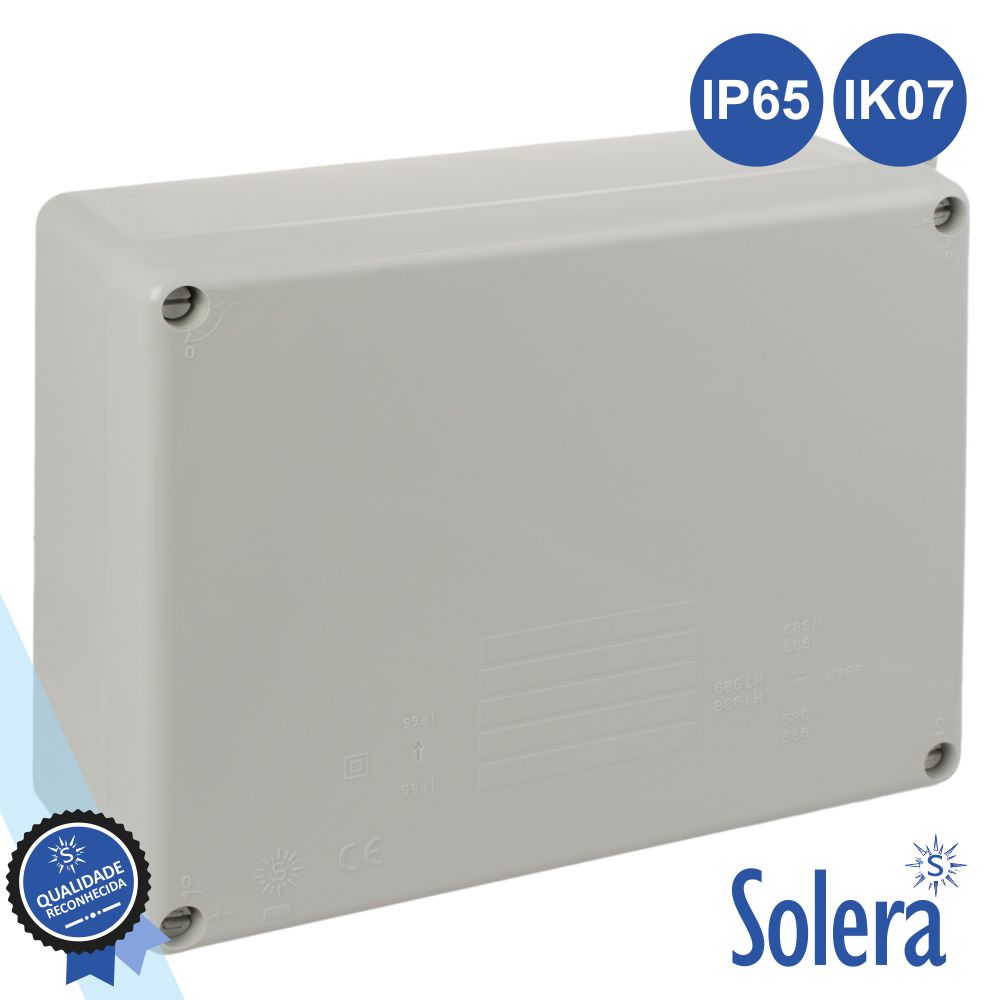 Caixa De Passagem Estanque 220X170X80Mm Ip65 Ik07 Solera - Tauu,pt