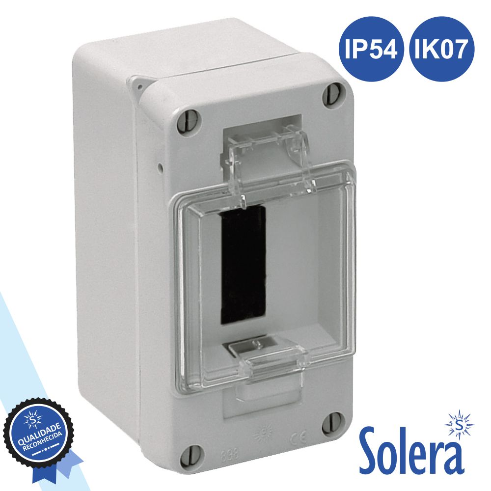 Caixa Distribuição Elétrica 3 Elementos Ip54 Ik07 Solera - Tauu,pt