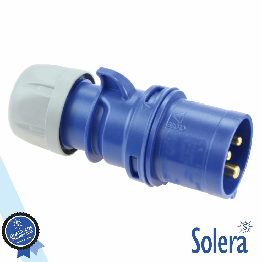 Ficha Industrial Cee Macho 16A 2P+T 230V Ip44 Solera - Tauu.pt