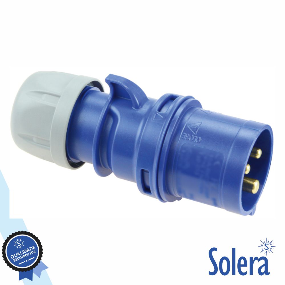 Ficha Industrial Cee Macho 32A 2P+T 230V Ip44 Solera - Tauu,pt