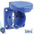 Tomada Elétrica Schuko Painel C/ Tampa Ip54 Solera - Tauu,pt