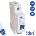 Disjuntor 1P 10A 6Ka 240/415V Solera - Tauu,pt