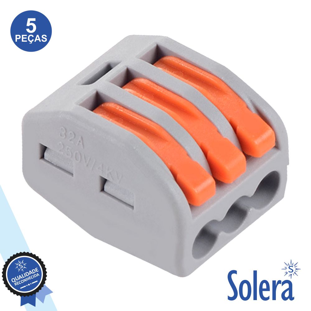 Ligador Torix 3 Condutores 2.5-4Mm 5X Solera - Tauu.pt