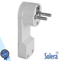 Ficha Schuko Macho C/ Terra Anel Extração 220V Branco Solera - Tauu,pt