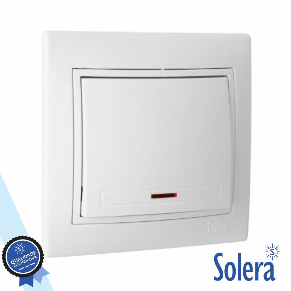 Pulsador Campainha Parede Encastrar 10A 250V Solera - Tauu.pt