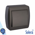 Interruptor Parede 10A 250V Preto Solera - Tauu.pt