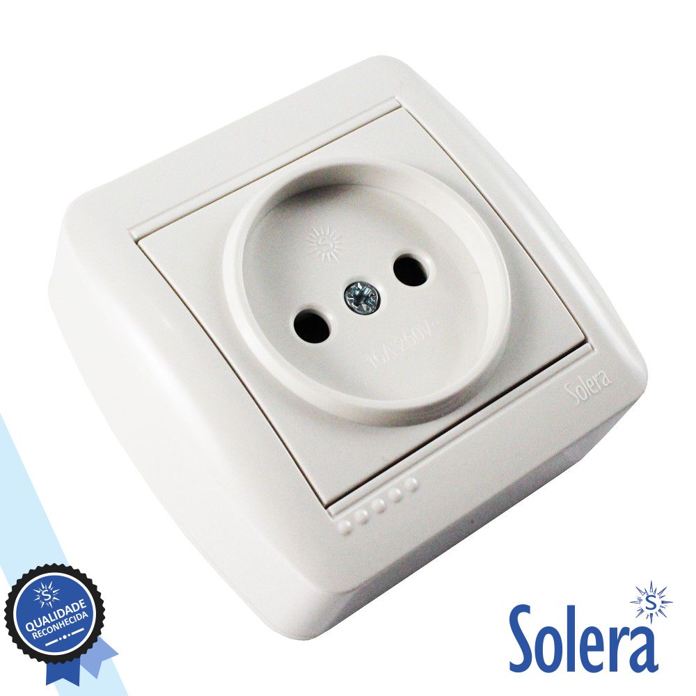Tomada Elétrica Superfície Solera - Tauu.pt