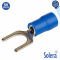 Terminal Forquilha Isolado Azul 50X Solera - Tauu.pt