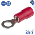 Terminal Redondo Isolado 4,3Mm 50X Vermelho Solera - Tauu,pt