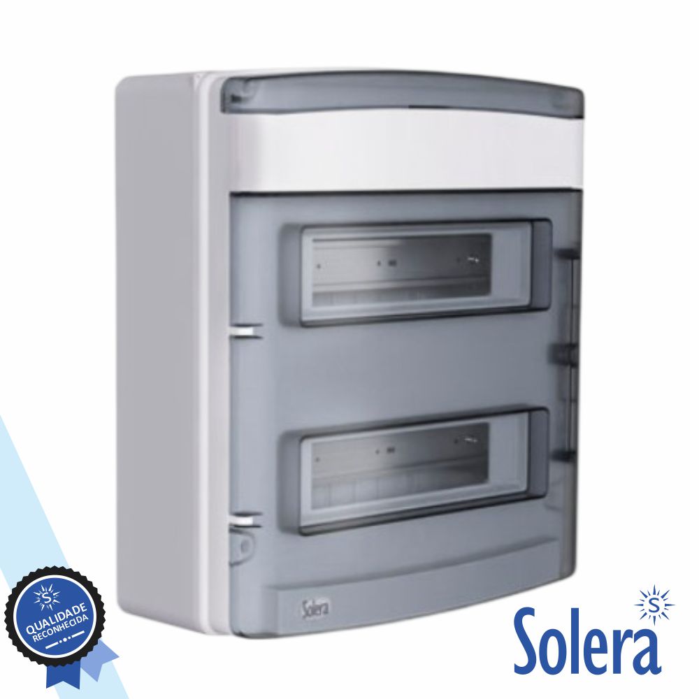 Caixa Distribuição Elétrica 24+2 Elementos Ip65 Ik08 Solera - Tauu.pt