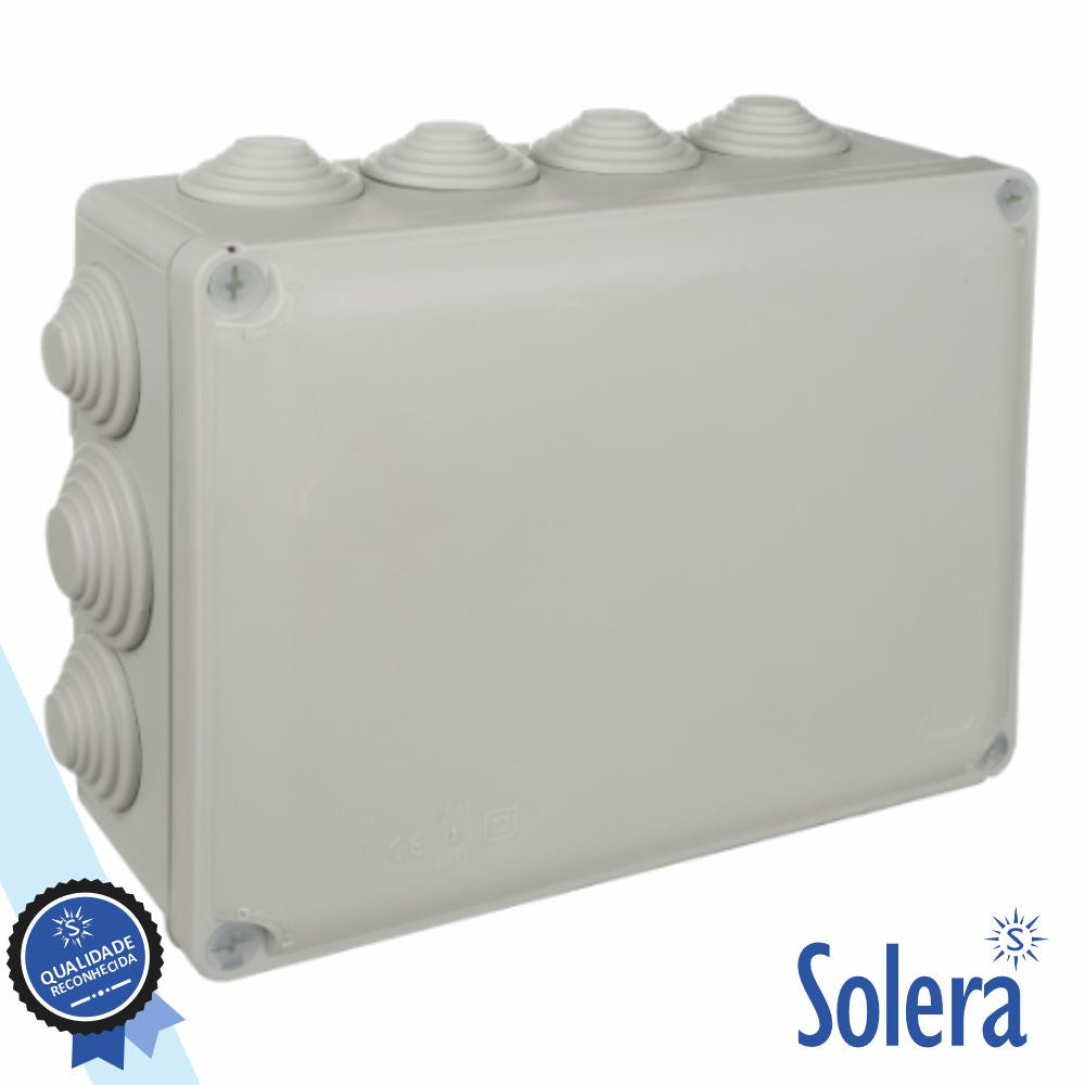 Caixa De Passagem Estanque C/ 14 Com 230X180X88Mm Solera - Tauu.pt