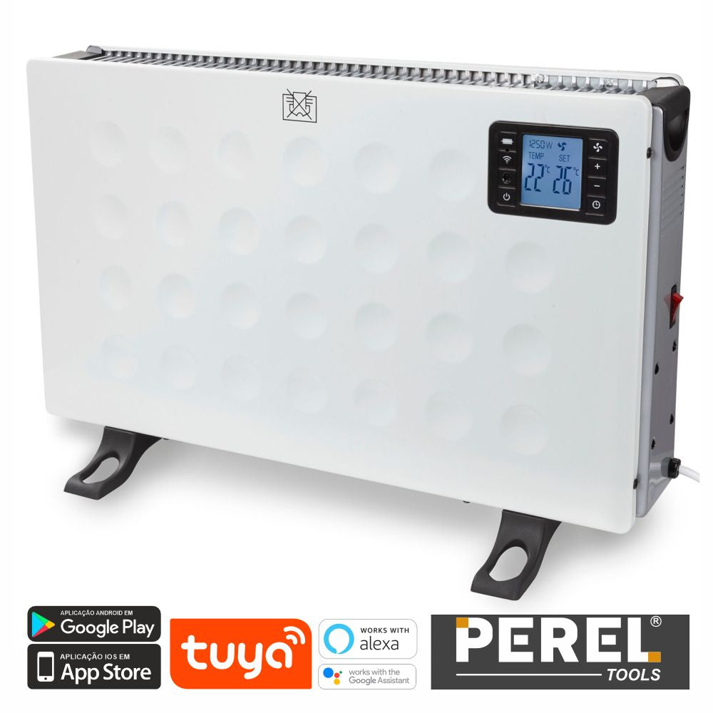 Aquecedor Convector 2000W Smart Wifi Perel - Tauu.pt