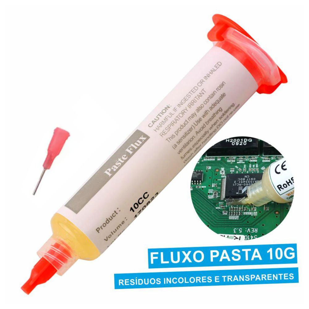 Fluxo Em Pasta P/ Soldar Seringa 10Gr - Tauu,pt