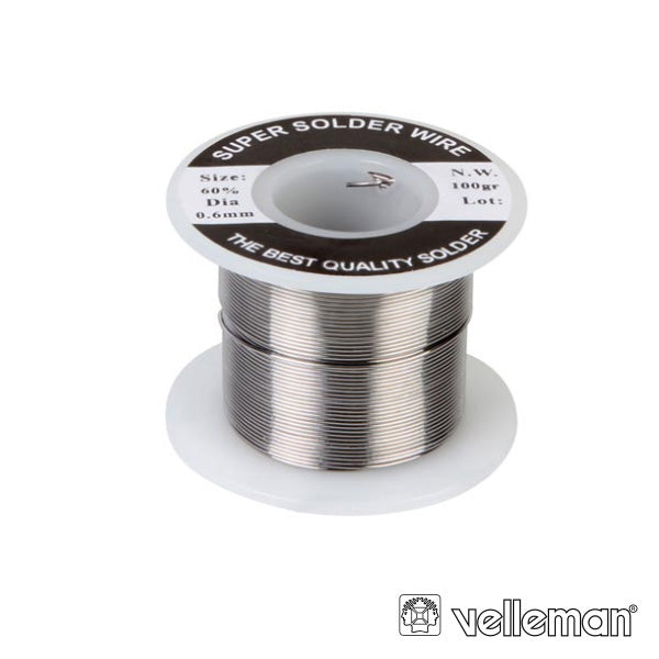 Solda 0,6Mm 60/40 100G Velleman - Tauu,pt