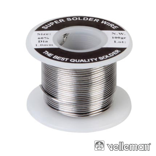 Solda 1Mm 60/40 100G Velleman - Tauu.pt